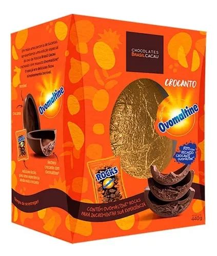 Ovo De Páscoa Chocolat Ovomaltine Crocante 400g Brasil Cacau Frete grátis