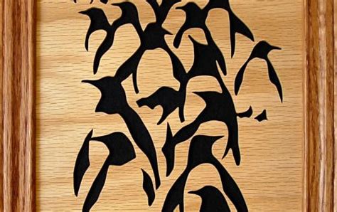 Penguin Scroll Saw Pattern Penguin Parade Pattern By Joscrolls At