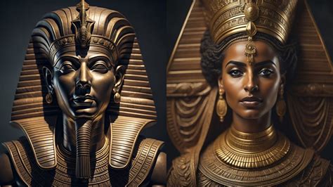 Pharaoh Amenhotep And Queen Tiy Amun Re And Hathor YouTube