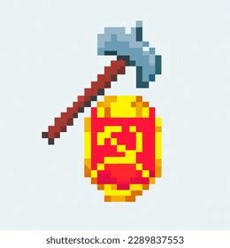 Pixel Art Vector-style Image Armor Hammer AI-generated image 2289837553 | Shutterstock