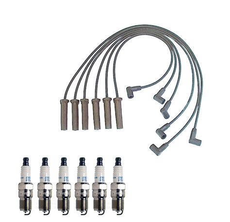 Denso Wire Set 7mm And 6 Double Platinum Spark Plugs Gap 0050 Kit For V6 Ebay