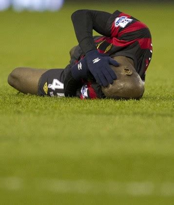 Mario Balotelli Manchester City Lies On Editorial Stock Photo Stock