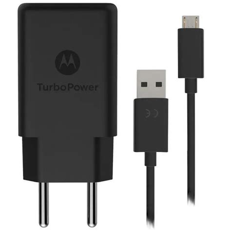 Carregador Original Motorola Turbo Power Qc Micro Usb W Carrega