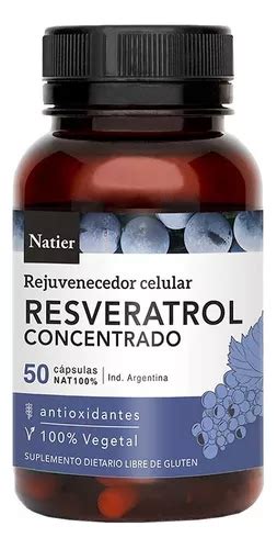 C Psulas De Resveratrol Natier Rejuvenecedor Antioxidante Natural X