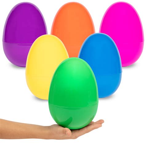 Fillable Plastic Jumbo Giant 12 Pieces Easter Egg 12 Piece Empty Extra Large