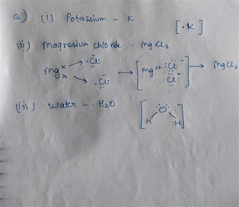 [Solved] Draw the Lewis dot structure for the following. Potassium ...