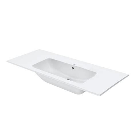 Duravit Me By Starck Plan Vasque Blanc Mat Avec Wondergliss Sans Trou