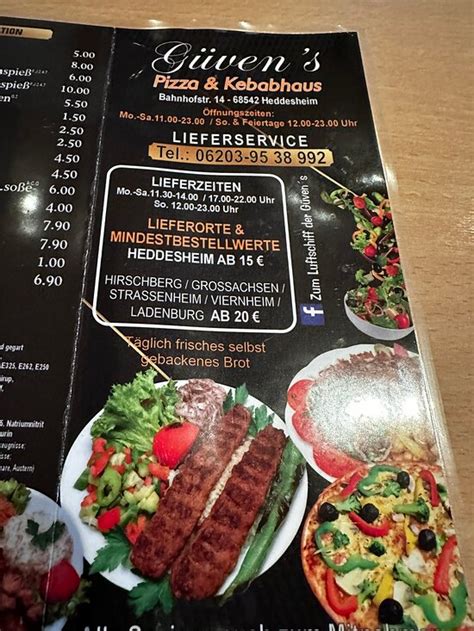 GÜVEN S PIZZA KEBAP HAUS Heddesheim Restaurant Reviews Photos