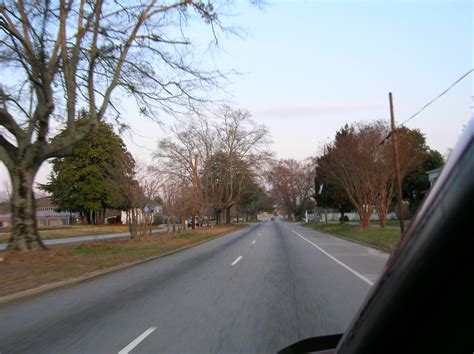 Walhalla Sc Driving Tree Lined Main Street In Walhalla Photo