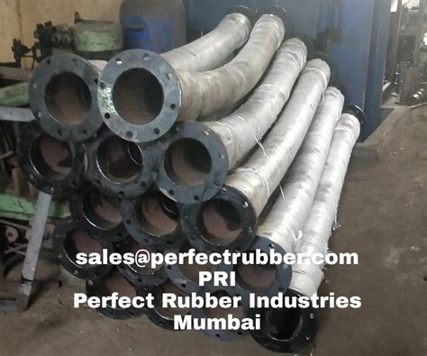 Id Mtr Long Cement Feeding Rubber Hose With Both End Ms Flange