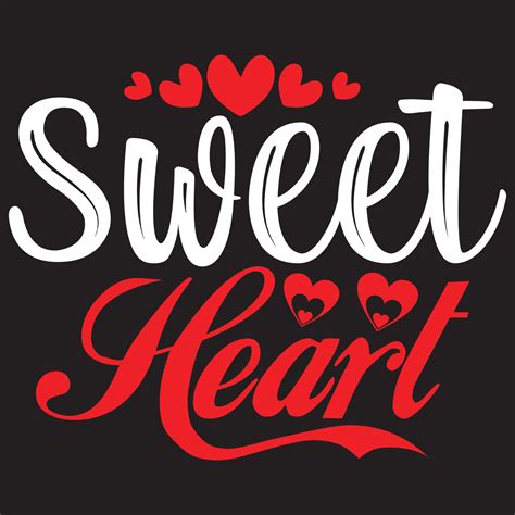 sweet heart t shirt design 5416551 Vector Art at Vecteezy