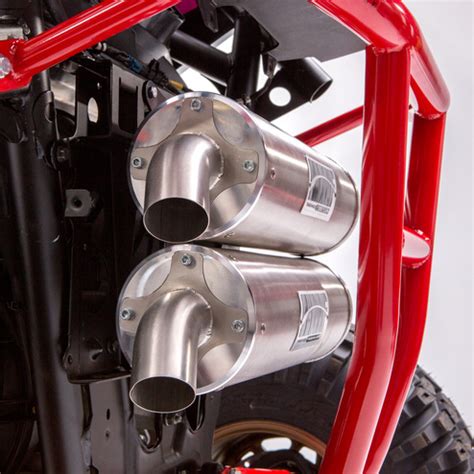 Hmf Titan Series Dual Full Exhaust System For Polaris Rzr Rs