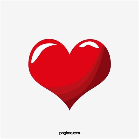 Red Heart Outline PNG Picture, Red Heart Cartoon Heart Outline, Heart ...