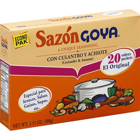 Goya Sazon Culantro Achiote Econo | Hispanic | Foodtown