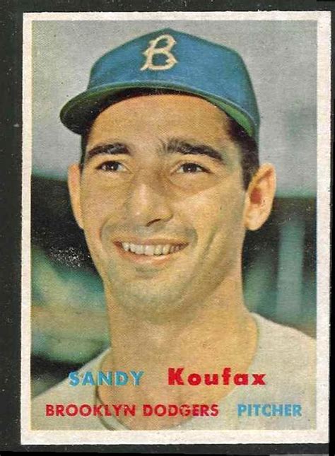 Topps Sandy Koufax Scarce Mid Series Brooklyn Dodgers