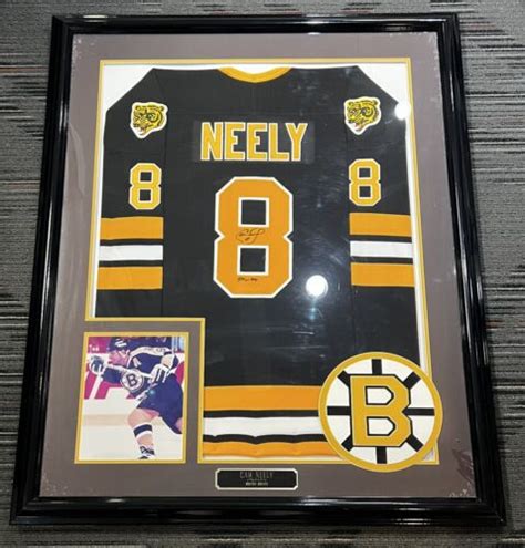 Cam Neely Signed Custom Framed Jersey Boston Bruins Hof