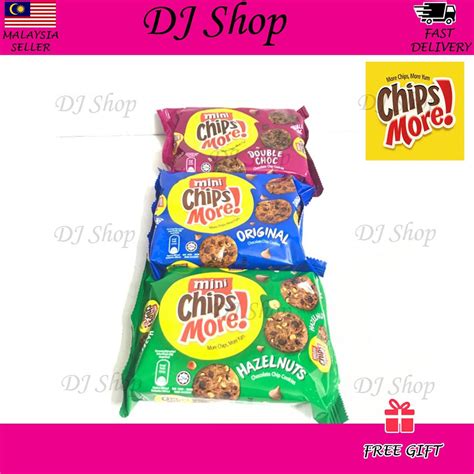 MINI CHIPSMORE 80G ORIGINAL HAZELNUT DOUBLE CHOCOLATE BISKUT BISCUIT