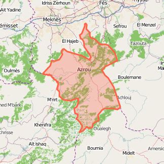 Province D Ifrane Maroc Maps