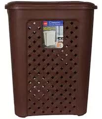 Buy Cello 25 L Choclate Brown Plastic Laundry Basket 1 Pc Online In