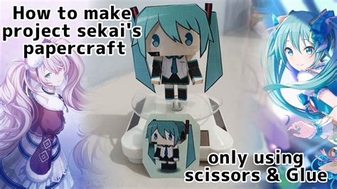 Hatsune Miku Virtual Singer Project Sekai Papercraft Pokemon De Papel