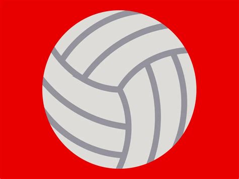 Volleyball Ball Emoji Icon PNG vector in SVG, PDF, AI, CDR format