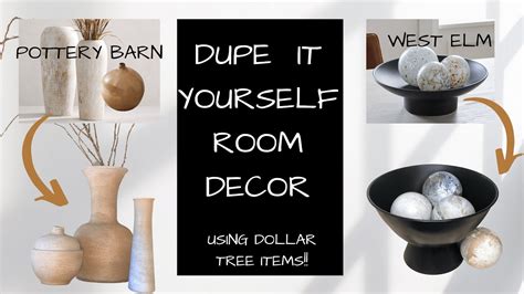 Diy Room Decor Using Dollar Tree Items High End Decor Dupes Pottery