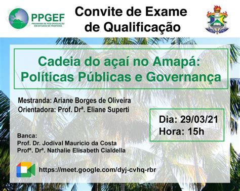 Convite Qualifica O Ppgef