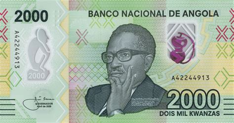 Angola Billet De Kwanzas Dr Ant Nio Agostinho Neto