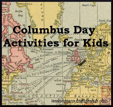 Columbus Day Activities for Kids – Lesson Plans