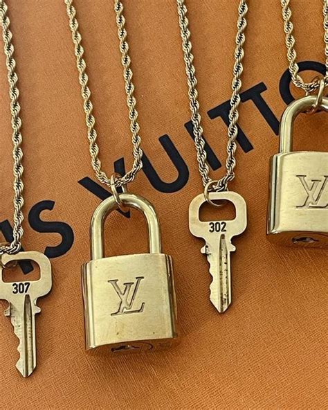 Repurposed Vintage Louis Vuitton Lock Key Necklace Chelsea Rose Artofit