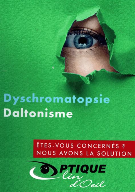 Dyschromatopsie Daltonisme Optique Clin D Oeil