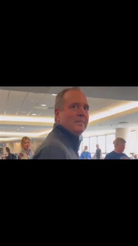 Pencil Neck Adam Schiff Was Confronted At The Airport