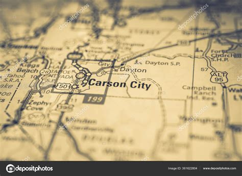 Carson City Usa Map Atlas Travel Background Stock Photo by ©aallm 361622804