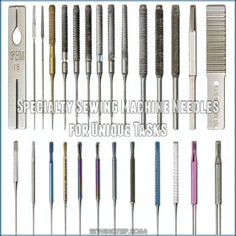 Sewing Machine Needle Types Chart & Sizes Guide (FREE PDF)