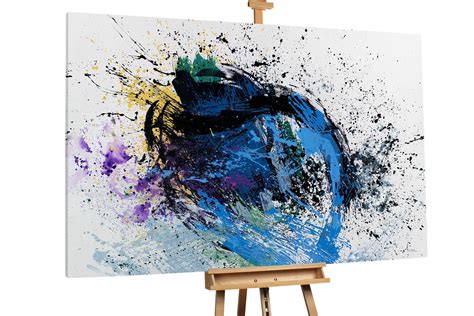 Acquista Xxl Pittura Ad Olio Astratto Nero Viola Kunstloft