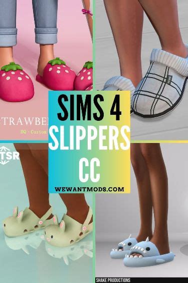 19 Sims 4 Slippers CC Snuggle Worthy Designs Sims 4 Cc Shoes Sims