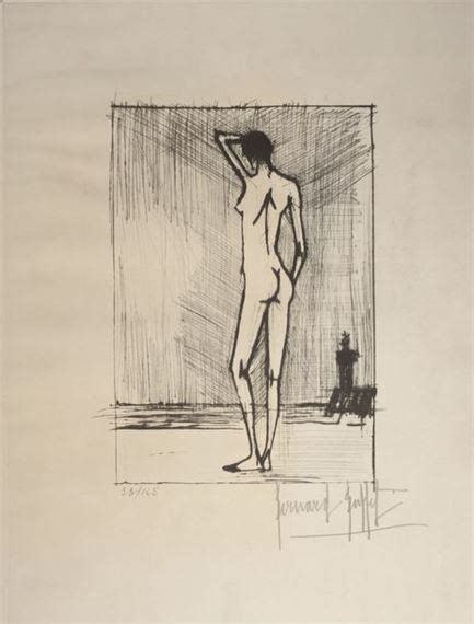 Bernard Buffet Naked Woman At The Water S Edge Mutualart