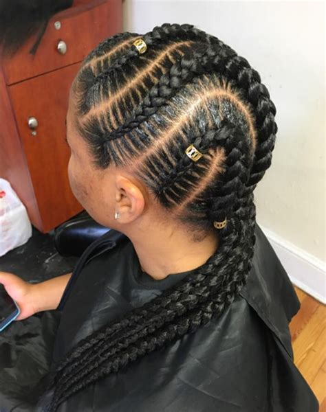 Latest Cornrow Hairstyles For Round Faces 2017/2018 - Owambe ...