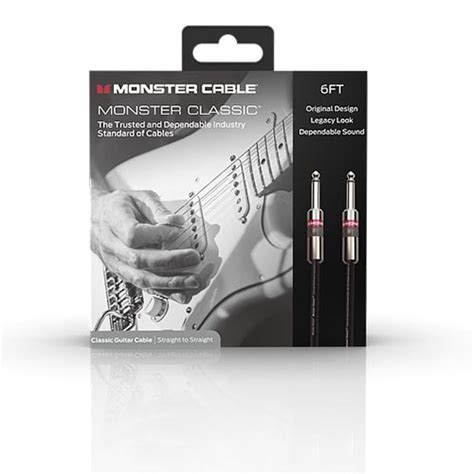 Monster Cable Classic 180 Cm Straight Instrument Cable Pedaltown