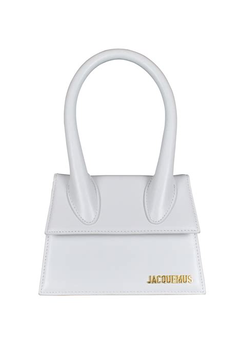 Luxury Handbag Le Chiquito Moyen Jacquemus Bag In White Leather