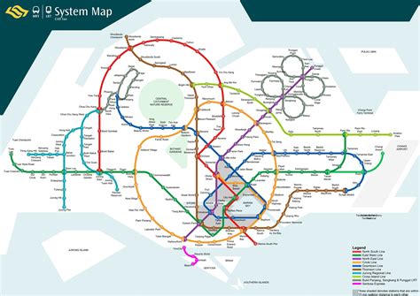 Singapore Mrt And Lrt Train Rail Maps