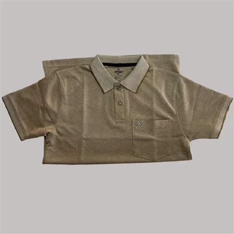 Plain Men Olive Green Polo Polyester Cotton T Shirt At Rs Piece In