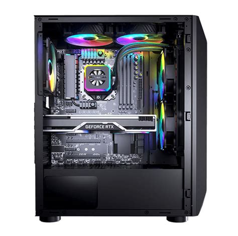 Cougar Mx Mesh G Rgb Black Atx Mid Tower Powerful And Compact Mid