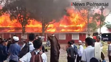 Tragedi Kebakaran Asrama Pesantren Di Pinrang Satu Santri Tewas