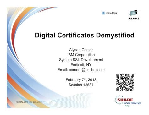 Pdf Digital Certificates Demystified Asymmetric Encryption Public