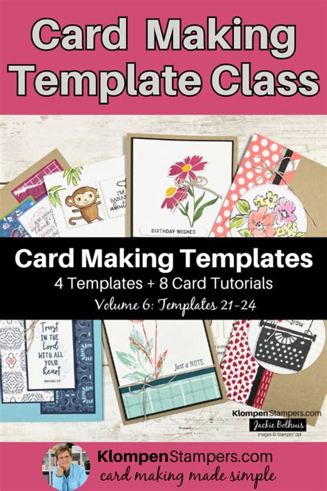 Card Templates For Easy Card Making - Klompen Stampers