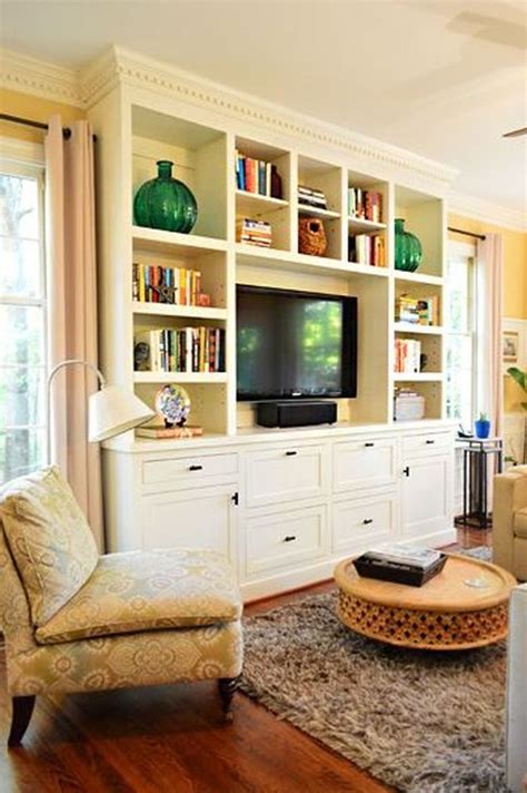 Brilliant Built In Shelves Design Ideas For Living Room Living