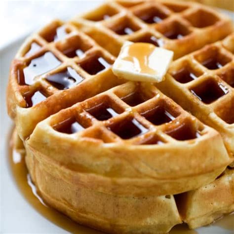 Belgian Waffles With Syrup