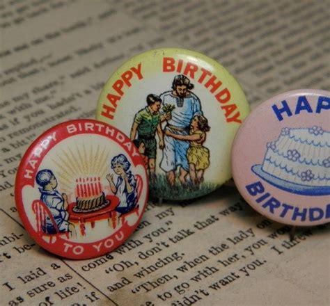 Vintage Birthday Religious Sunday School Badge Pins By Ohmymilky