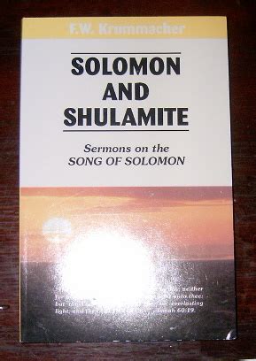 Solomon and Shulamite Sermons on the Song of Solomon